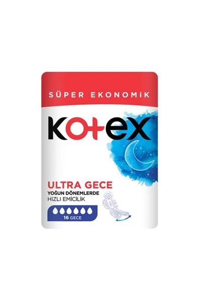 Kotex Ultra Gece Hijyenik Ped 16'lı + Regl Gece Külodu 2'li - 3