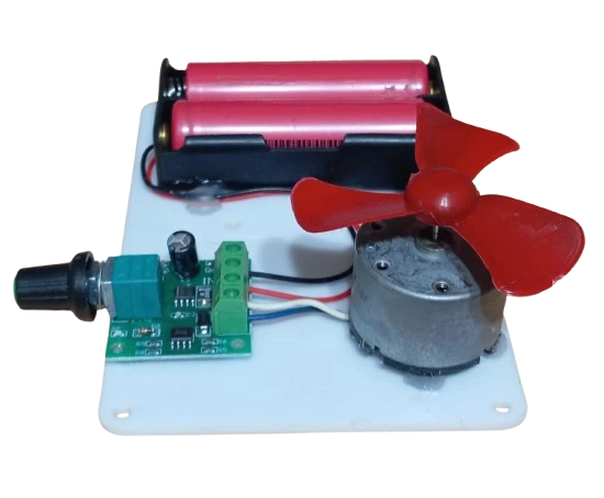 Pervaneli Motor Hızı Ayarlanabilen Şarjlı Pilli Öğrenci Deney Devresi - 6