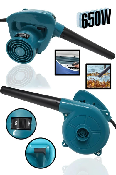 ELEKTRİKLİ HAVA ÜFLEME MAKİNESİ MAVİ 650W