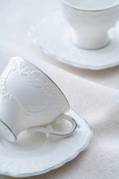 Acar SYT-06058 Angela Silver 6lı Kahve Fincan Takımı - 2