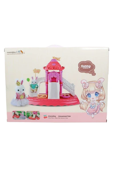 Kaydıraklı Eğlence: Bay Dreamy Tavşan Ailesi Parkı Seti - 4