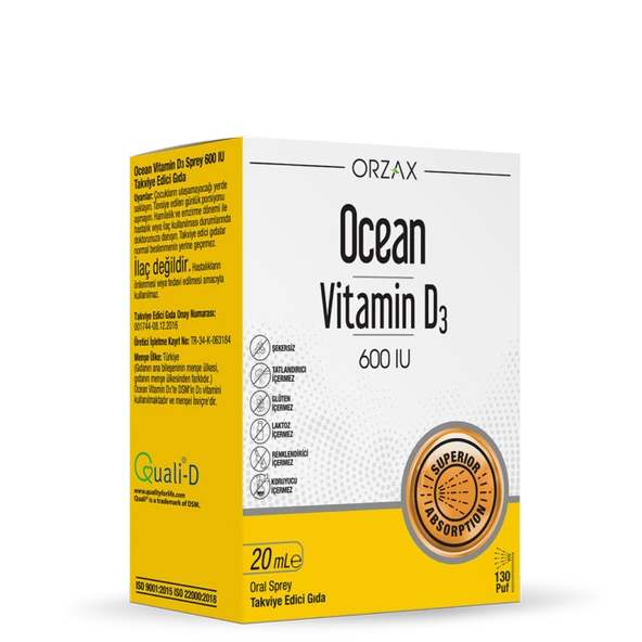 Ocean Vitamin D3 600 IU 20 ml Sprey