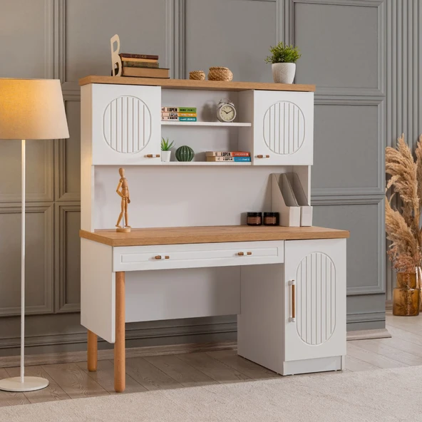 Bilgisayar Masası, Vita Bohem Çalışma Masası, Ahşap Ayaklı