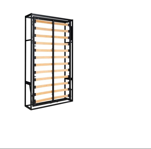 MODAMOB Akıllı Mobilya Metal Kasa Dikey Açılır Tek Kişilik Duvar Yatağı - 2