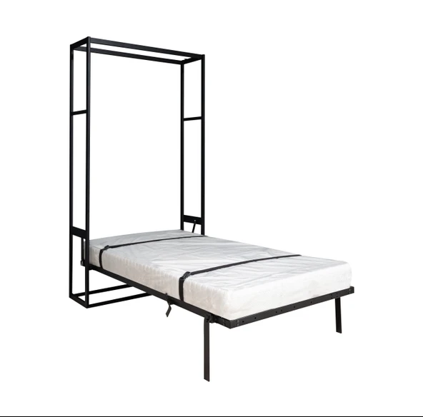 MODAMOB Akıllı Mobilya Metal Kasa Dikey Açılır Tek Kişilik Duvar Yatağı - 5