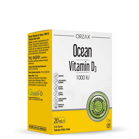 Ocean Vitamin D3 1000 IU 20 ml Sprey