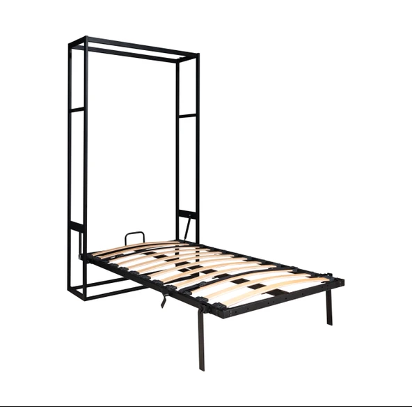 MODAMOB Akıllı Mobilya Metal Kasa Dikey Açılır Tek Kişilik Duvar Yatağı - 7