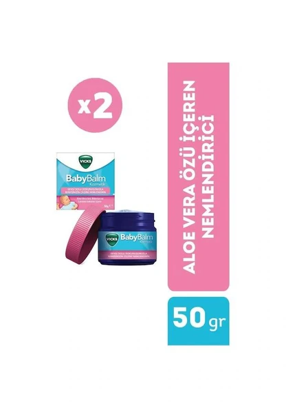 Vicks BabyBalm Bebek Bakım Kremi 50 Gr -2 ADET- SKT:12M - 2