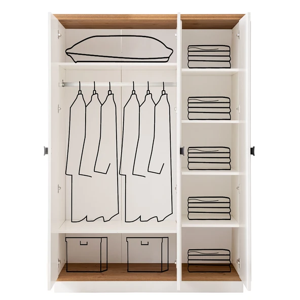 Gardırop, Zenit 3 Kapaklı Dolap - 4