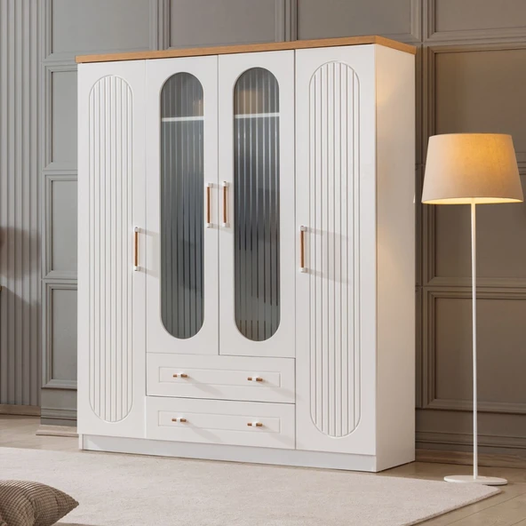 Vita Bohem Genç Odası - 4 Kapaklı Dolap, Karyola, Komodin, Çalışma Masası - 4