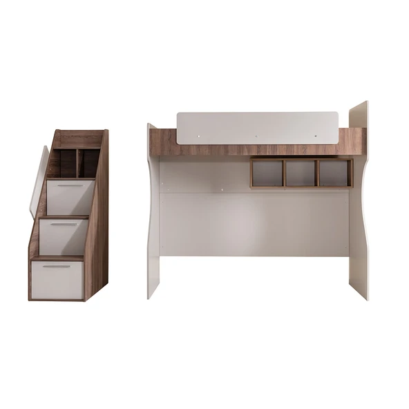 Ranza, Milano Genç Odası Takımı Çift Kişilik Çalışma Masalı Modern Ranza + Üç Kapaklı Modern Dolap - 2