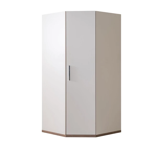 Gardırop, Milano 4 Kapaklı Çekmeceli, Aynalı Köşe Dolap - 4