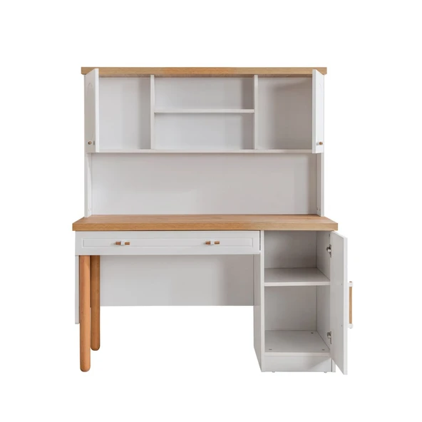 Vita Bohem Genç Odası - 4 Kapaklı Dolap, Karyola, komodin, Çalışma Masası, Şifonyer - 6