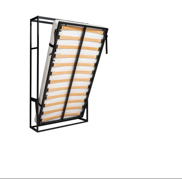 MODAMOB Akıllı Mobilya Metal Kasa Dikey Açılır Tek Kişilik Duvar Yatağı - 3