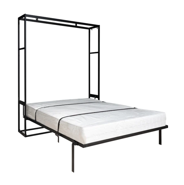 MODAMOB Akıllı Mobilya Metal Kasa Dikey Açılır Çift Kişilik Duvar Yatağı - 5