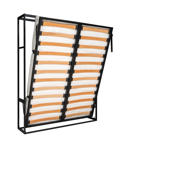 MODAMOB Akıllı Mobilya Metal Kasa Dikey Açılır Çift Kişilik Duvar Yatağı