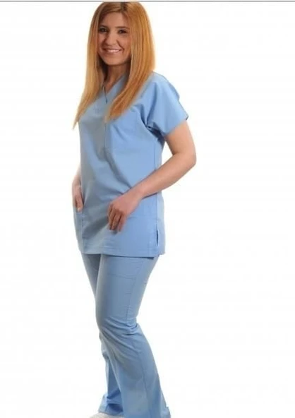 Dr Greys Modeli Cerrahi takım Terikoton ince Kumaş MEDİUM