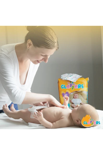 CLAPPERS BEBEK BEZİ JUMBO PAKET NO:4 (7-14 KG) 54LÜ - 2