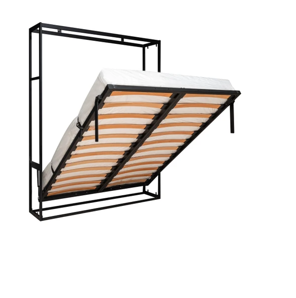 MODAMOB Akıllı Mobilya Metal Kasa Dikey Açılır Çift Kişilik Duvar Yatağı - 4