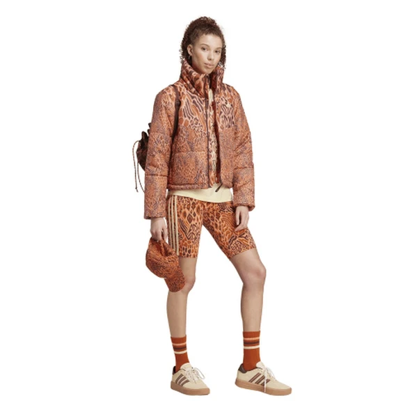 Adidas IV9757 Farm Padded Kadın Spor Mont - 4