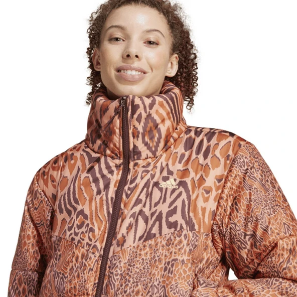 Adidas IV9757 Farm Padded Kadın Spor Mont - 5