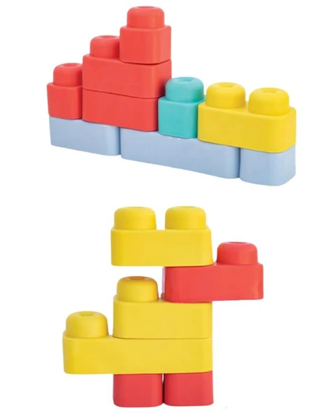 Dede Yumuşak Big Bloklar Çanta 24 Parça 04008 - 3