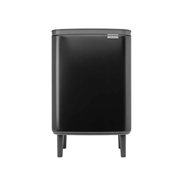 Brabantia Mat Siyah Ayaklı Çöp Kutusu 12 litre