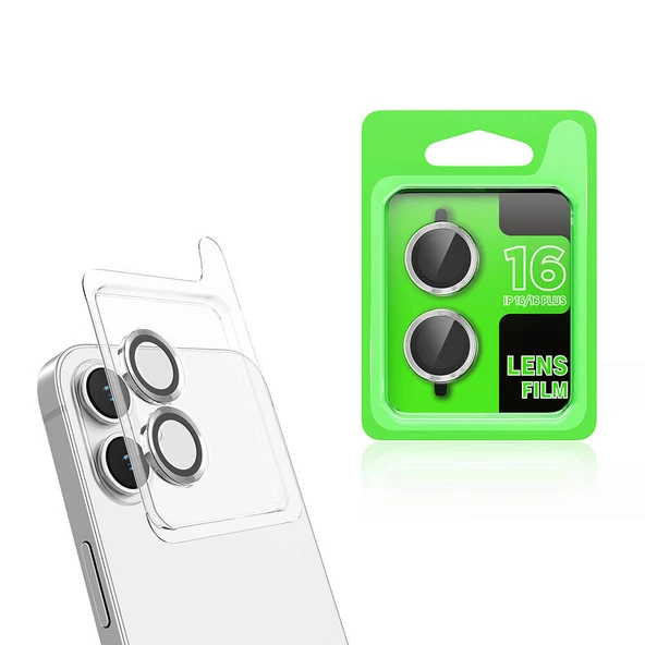 Apple iPhone 16 Kamera Lens Koruyucu Cam HD ZRCL-07