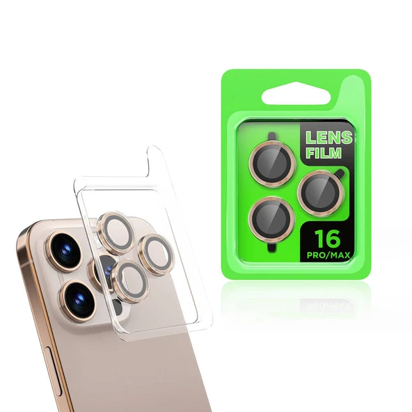 Apple iPhone 16 Pro Max Kamera Lens Koruyucu Cam HD ZRCL-07 ürün görseli 1