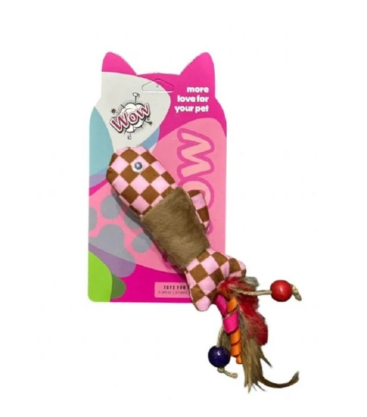 Wow Kedi Oyuncak Balık Püsküllü
