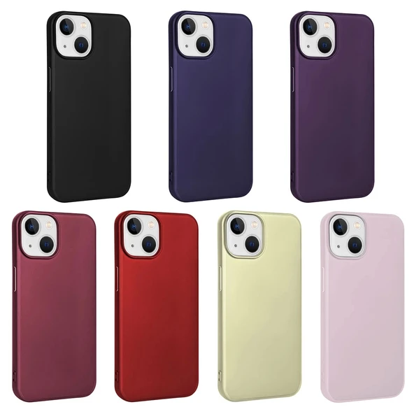 iPhone 15 Plus Uyumlu Kılıf Pürüzsüz Premier Silikon Kapak - 2