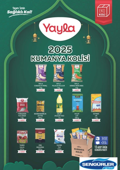 RAMAZAN (KUMANYA) PAKETİ 13 PARÇA