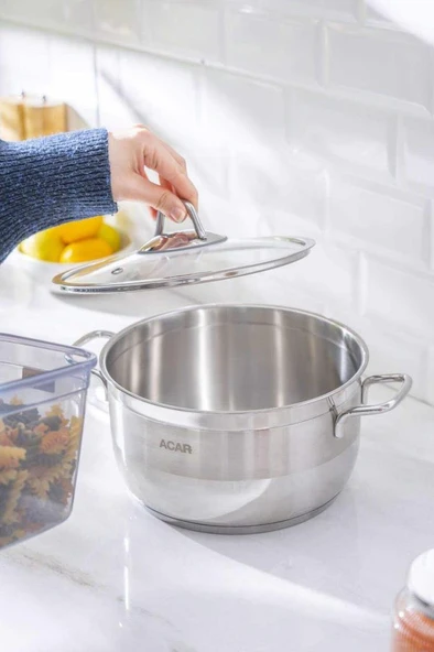 Acar Karat 24 cm Derin Çelik Tencere - 3
