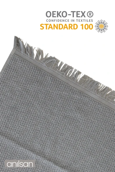 2'li Gri Jelena Banyo Havlusu- 70x140 Cm, 490 Gr, %100pamuk, Spa Ve Otel Havlusu, Günlük Kullanıma Uy - 3