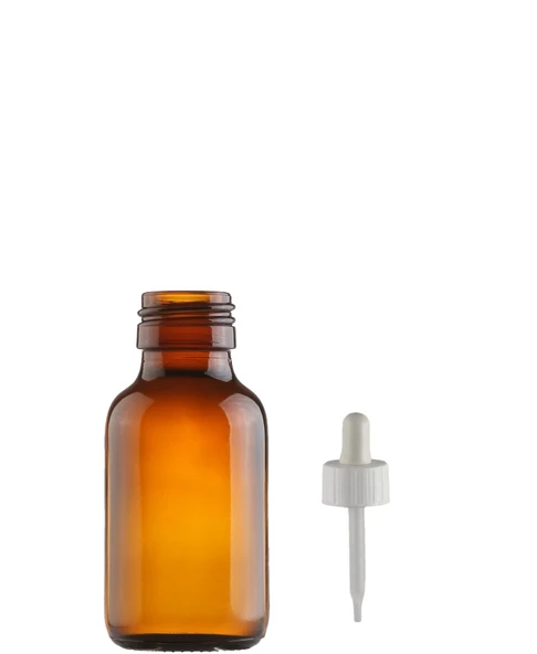 50ml kahverengi cam ecza şişesi plastik damlalıklı çubuklu, 24 adet, ecza şişesi, cam şişe, amber şişe,kozmetik şişe - 1