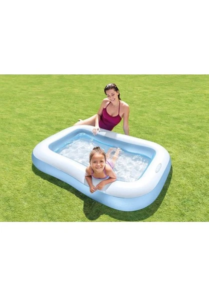 Intex Yumuşak Tabanlı Kare Havuz 166x100x28cm IH57403 - 2