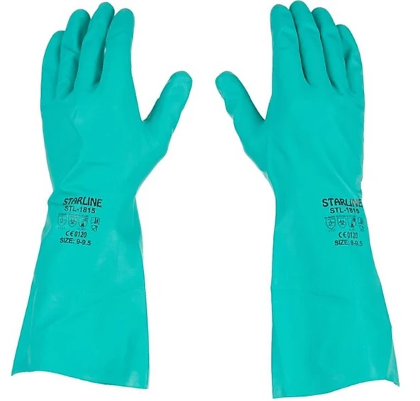 Kimyasal Nitril Eldiven Starline Stl-1815 AJKLMNOPT EN 388: 4101X 8-8,5 Beden