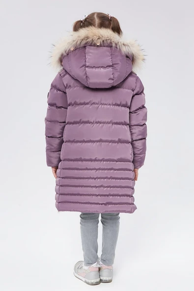 Benittokids Kız Çocuk Natürel Kürklü Kaban 51301 - 10