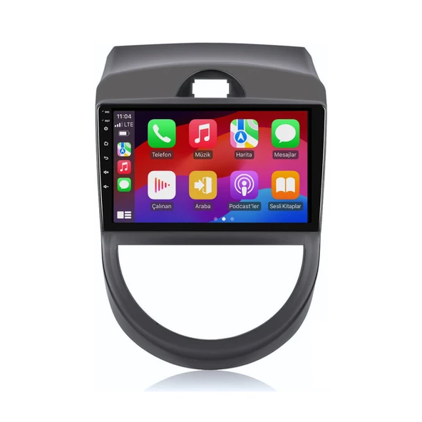 Kia Soul - Araç Multimedya Ekran - 4GB 64GB - S - Gri - 2011 - 2013 - 9 Inch - MYWAY - RED - Resim 3