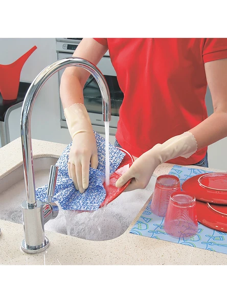 Vileda Sensitive Bulaşık Eldiveni Büyük Boy L/9 x 3 Adet - Resim 4