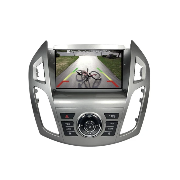 Ford Tourneo Connect - Araç Multimedya Ekran - 4GB 64GB - NEW - Silver - 2013 - 2016 - 9 Inch - MYWAY - RED - 2