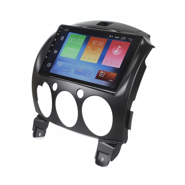 Mazda Mazda 2 - Araç Multimedya Ekran - 4GB 64GB - S - Black - 2008 - 2012 - 9 Inch - MYWAY - RED - Resim 2