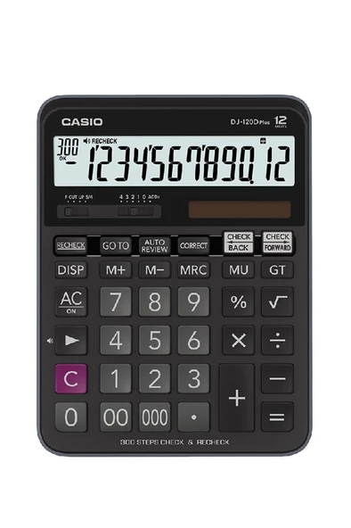 Casio DJ-120D Plus 12 Haneli Masaüstü Hesap Makinesi