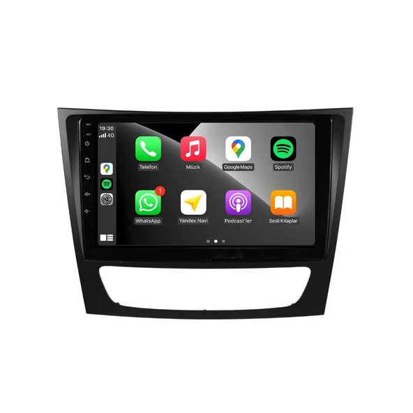 Mercedes E E Class W211 - Araç Multimedya Ekran - 4GB 64GB - S - Black - 2002 - 2009 - 9 Inch - MYWAY - RED - Resim 3