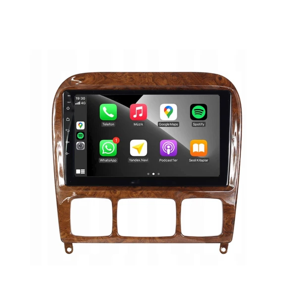 Mercedes S Class - Araç Multimedya Ekran - 4GB 64GB - S - Maun - 1999 - 2005 - 9 Inch - MYWAY - RED - Resim 3