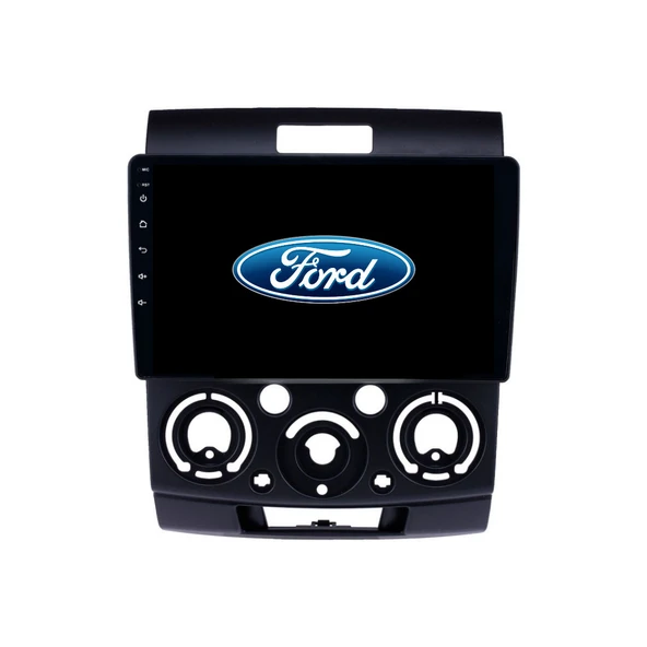 Ford Ranger - Araç Multimedya Ekran - 4GB 64GB - BT - Black - 2007 - 2011 - 9 Inch - MYWAY - RED