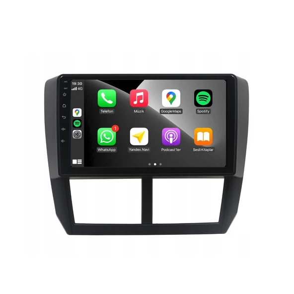 Subaru Forester - Araç Multimedya Ekran - 4GB 64GB - S - Black - 2008 - 2012 - 9 Inch - MYWAY - RED - Resim 3