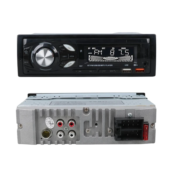 Ayt Carstar CS-107 Çift Usb Sd Hafıza Kartı Fm Radyo Aux Bluetooth Araç Teyibi Kumandalı Oto Teyp 4X60 Watt Dijital - 8