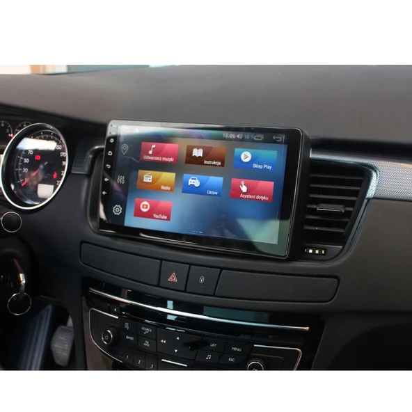 Peugeot 508 - Araç Multimedya Ekran - 4GB 64GB - S - Black - 2012 - 2018 - 9 Inch - MYWAY - RED - 5