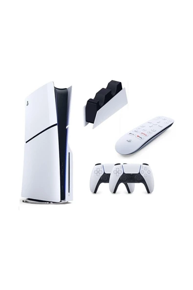 Playstation 5 Slim Cd Edition 2. Dualsense Ps5 Kol Sarj Istasyonu Medya Kumandası